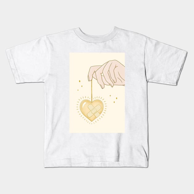 Protect Your Heart Kids T-Shirt by Barlena